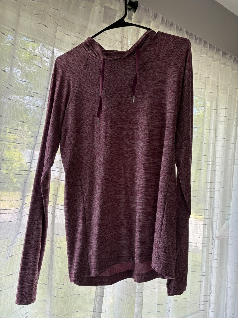 Women’s Marled Plum Hooded Pullover Sweatshirt